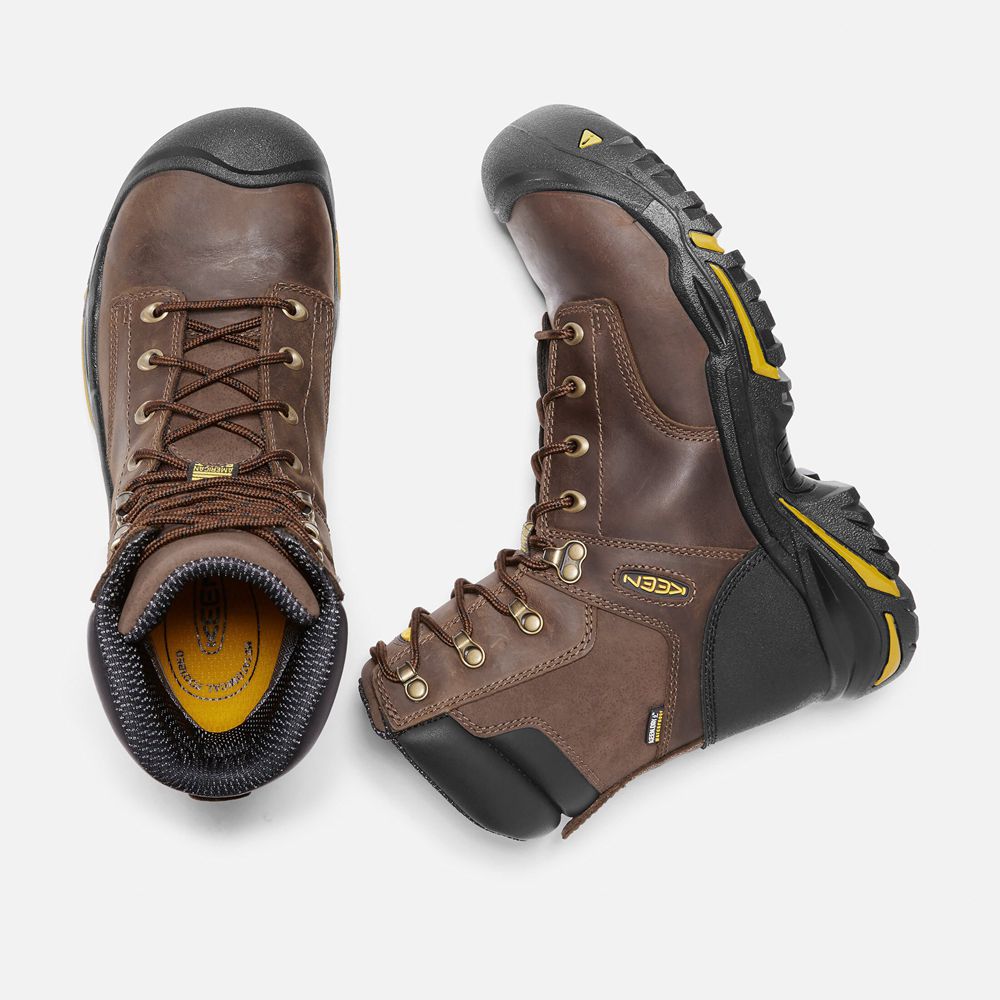 Keen Laarzen Heren Bruin - Mt Vernon 8\" (Steel Toe) - 43870-APOM